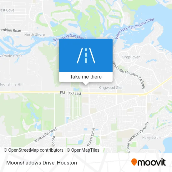 Moonshadows Drive map