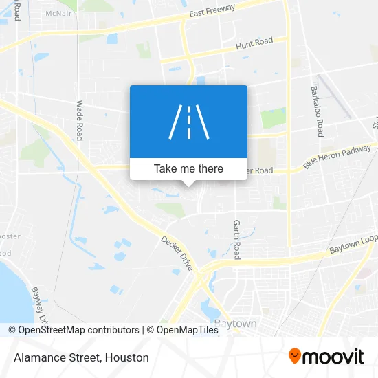 Alamance Street map