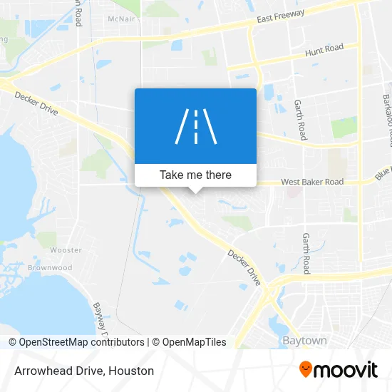 Arrowhead Drive map