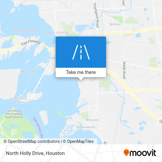 North Holly Drive map