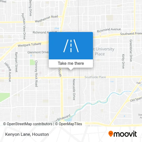 Kenyon Lane map