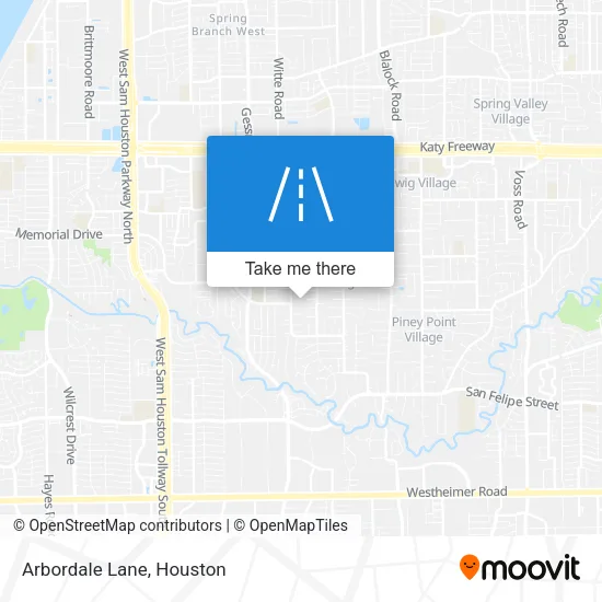 Arbordale Lane map