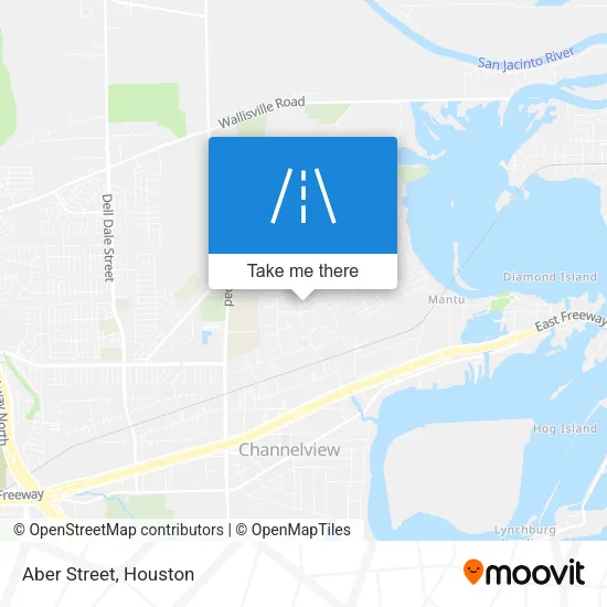 Aber Street map