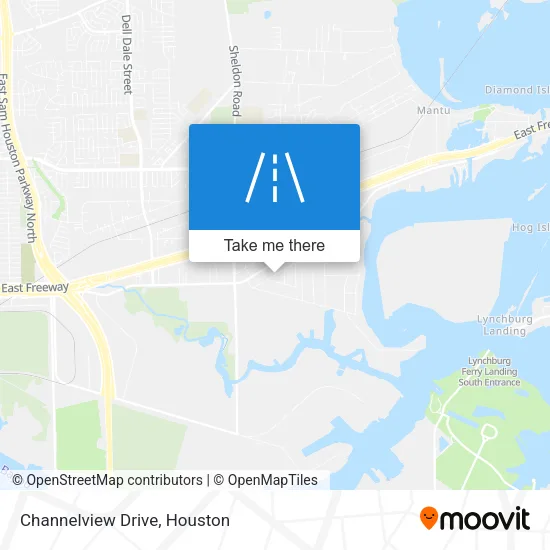 Channelview Drive map