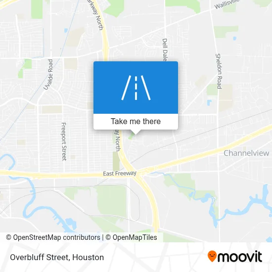 Overbluff Street map