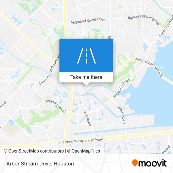 Arbor Stream Drive map