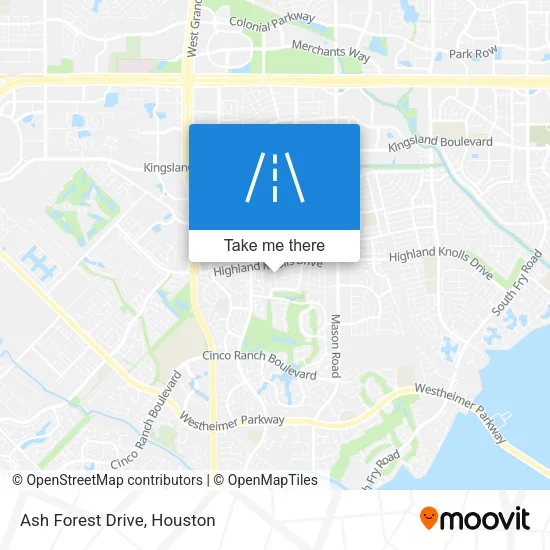 Ash Forest Drive map