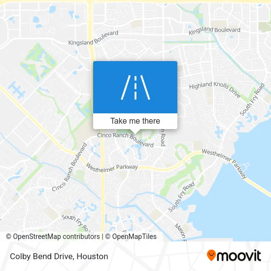 Colby Bend Drive map