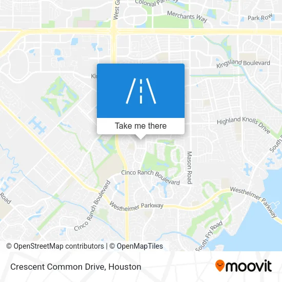 Crescent Common Drive map