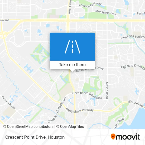 Crescent Point Drive map