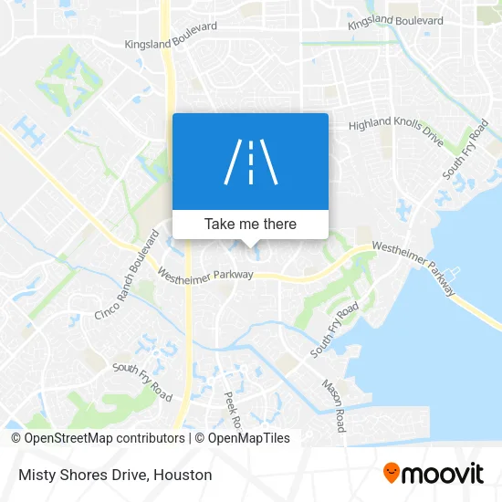 Misty Shores Drive map