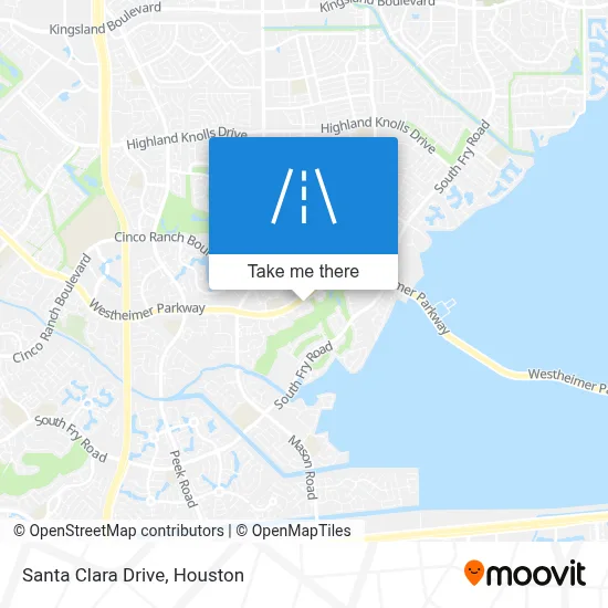 Santa Clara Drive map