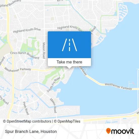 Spur Branch Lane map