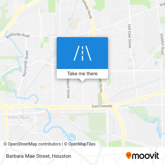 Barbara Mae Street map