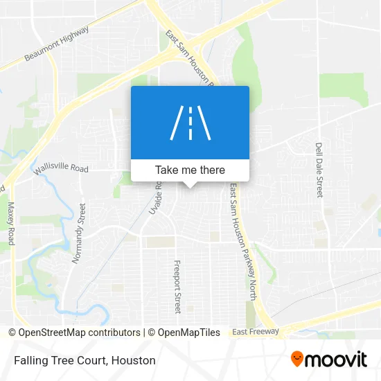 Falling Tree Court map