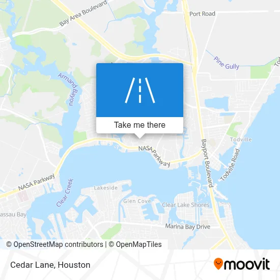 Cedar Lane map