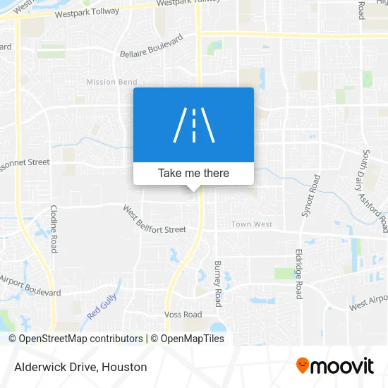 Alderwick Drive map
