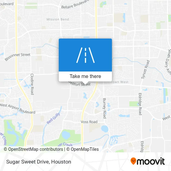 Sugar Sweet Drive map