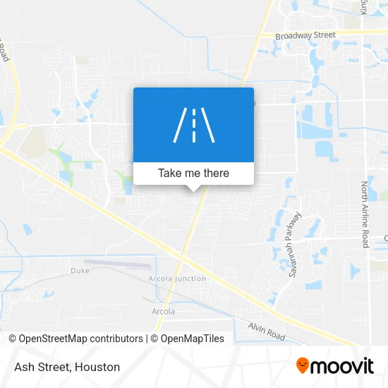 Ash Street map