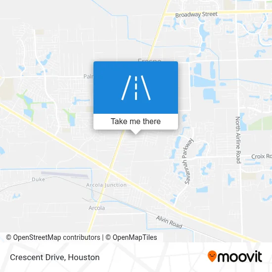 Crescent Drive map