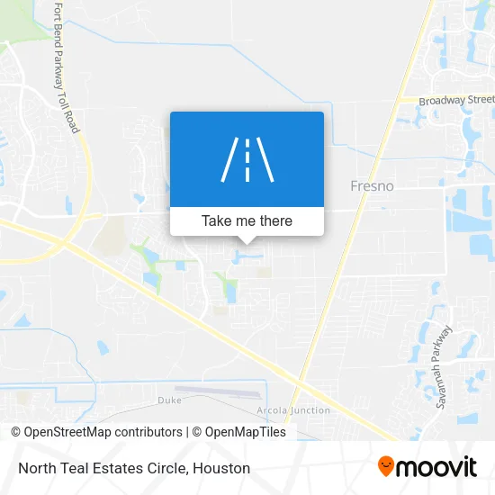 North Teal Estates Circle map