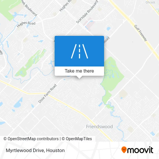 Myrtlewood Drive map