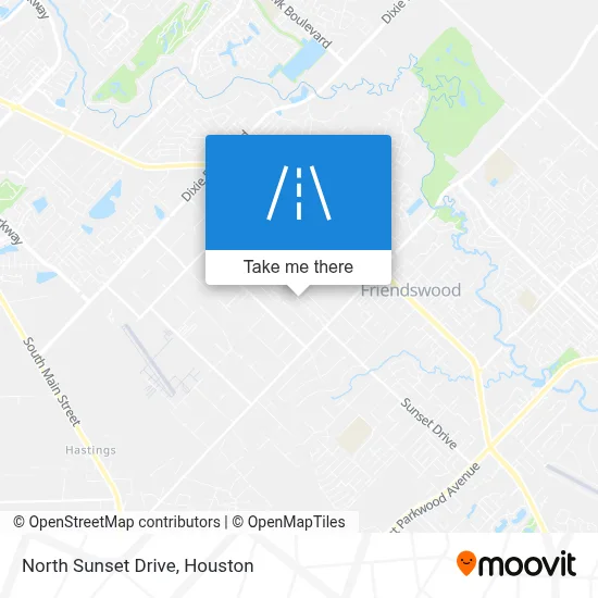 North Sunset Drive map