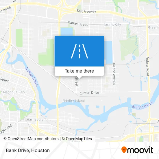 Bank Drive map