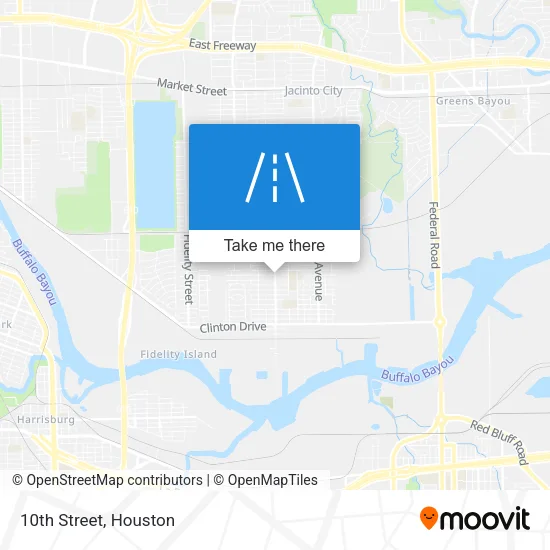 10th Street map