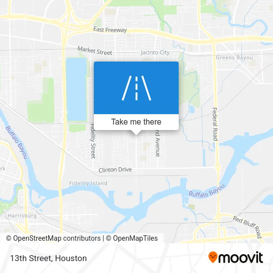 13th Street map