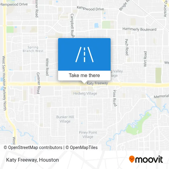 Katy Freeway map