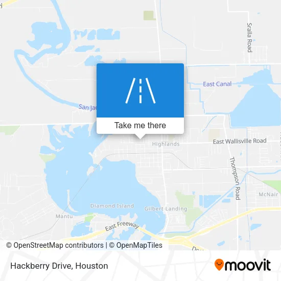 Hackberry Drive map
