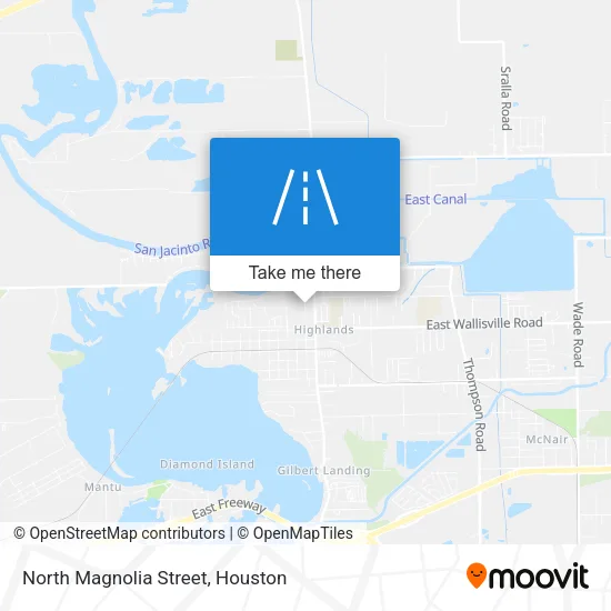 North Magnolia Street map