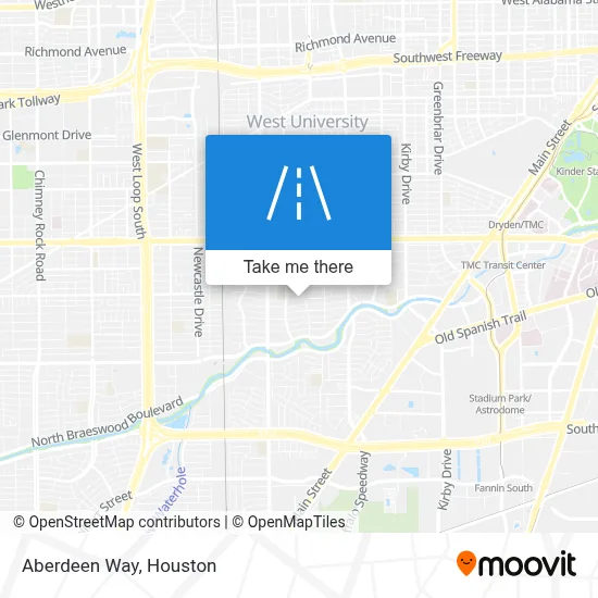Aberdeen Way map