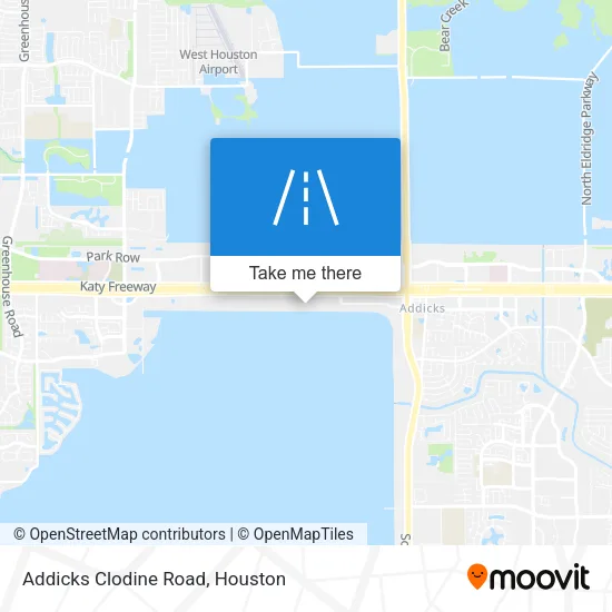 Addicks Clodine Road map