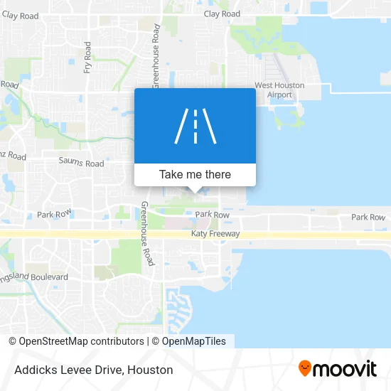 Addicks Levee Drive map