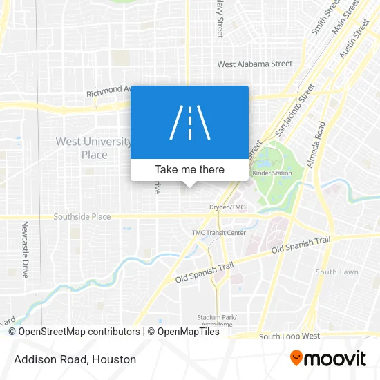 Addison Road map