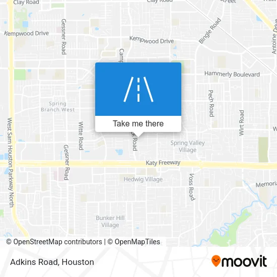 Adkins Road map