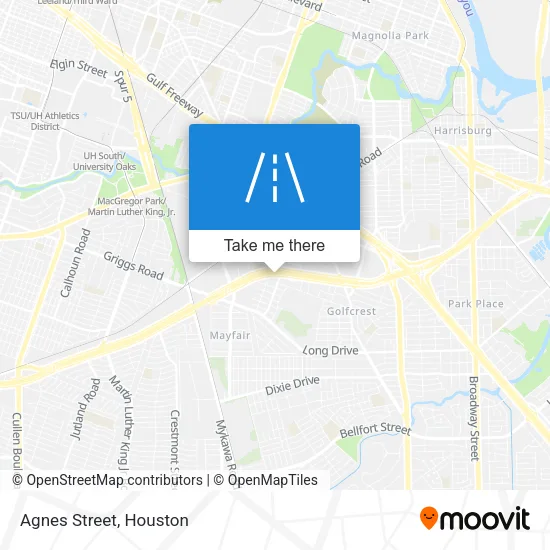 Agnes Street map