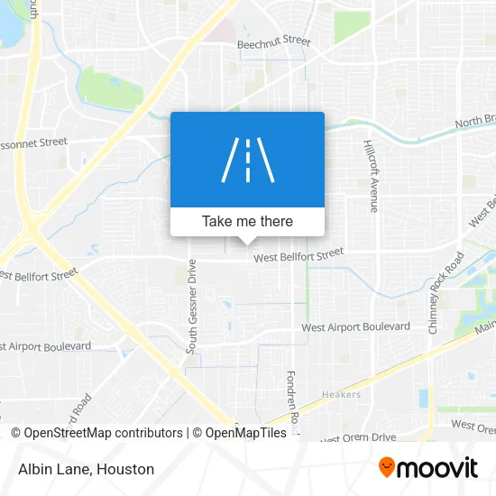 Albin Lane map