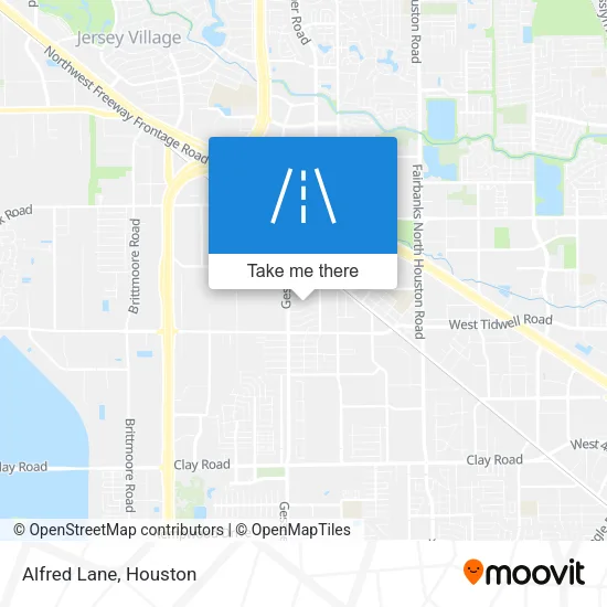 Alfred Lane map