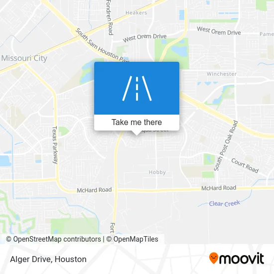 Alger Drive map