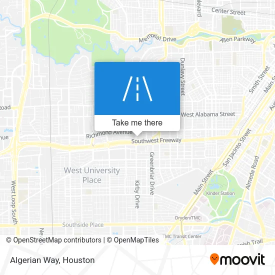 Algerian Way map