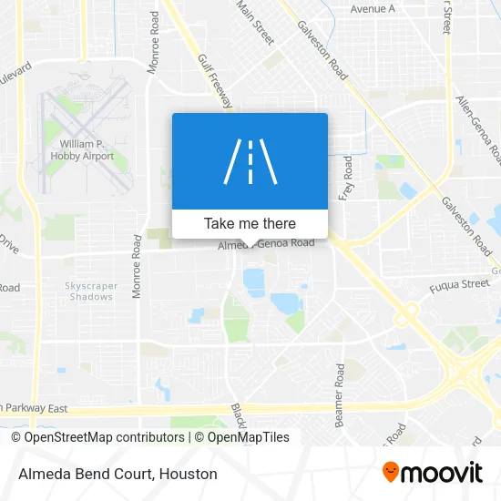 Almeda Bend Court map