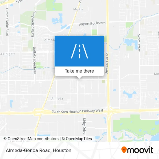 Almeda-Genoa Road map