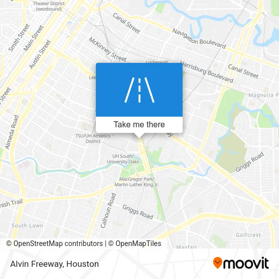 Alvin Freeway map
