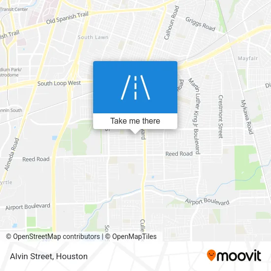 Alvin Street map