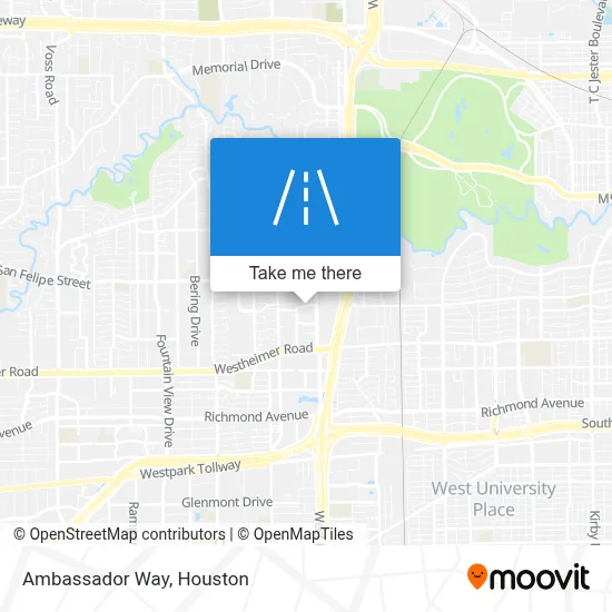 Ambassador Way map