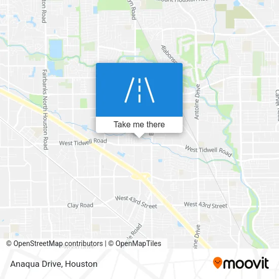 Anaqua Drive map