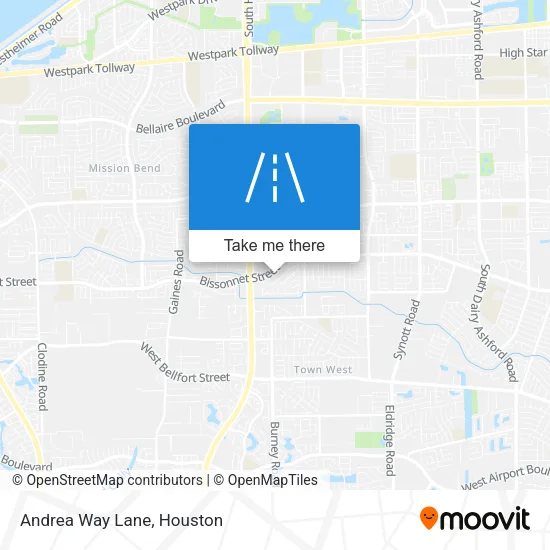 Andrea Way Lane map